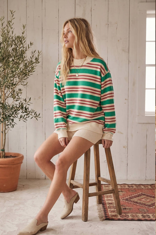 The Holiday Stripe Mock | Sewn & Seen