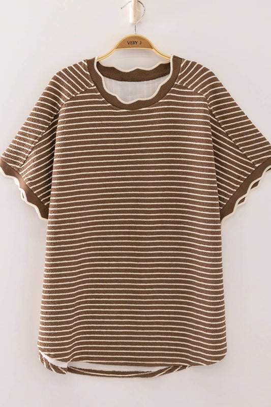 The Scallop Trim Mocha | New In