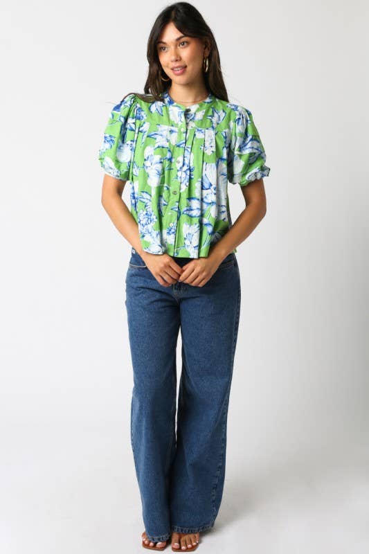 The Whimberly Top | Olivaceous