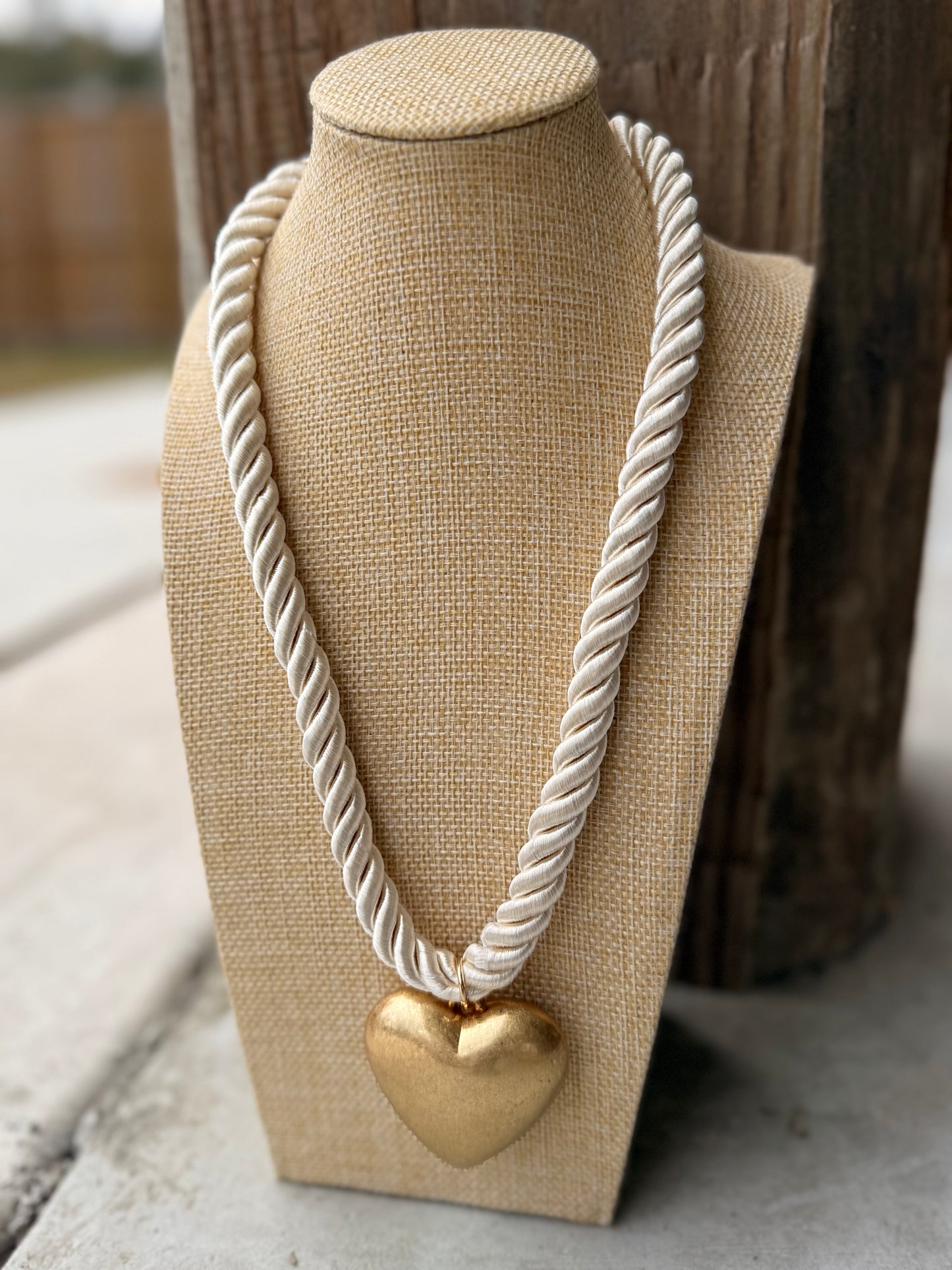 Rope & Heart Stunner Necklace