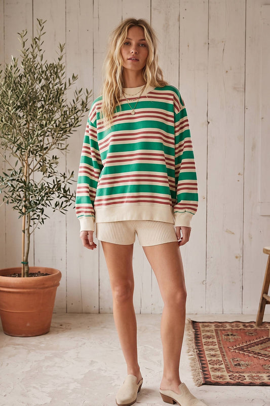 The Holiday Stripe Mock | Sewn & Seen