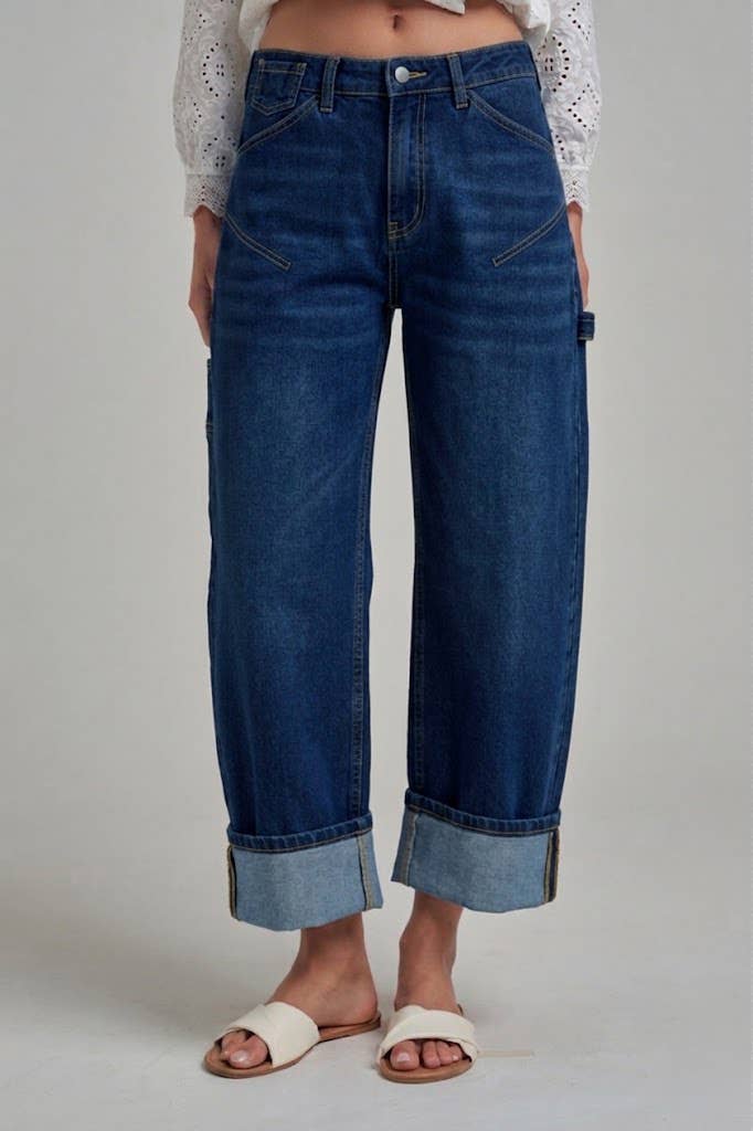 The Dark Cuff Jeans | Bon