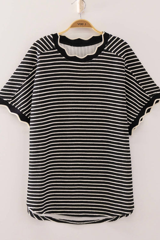 The Scallop Trim Black | New In