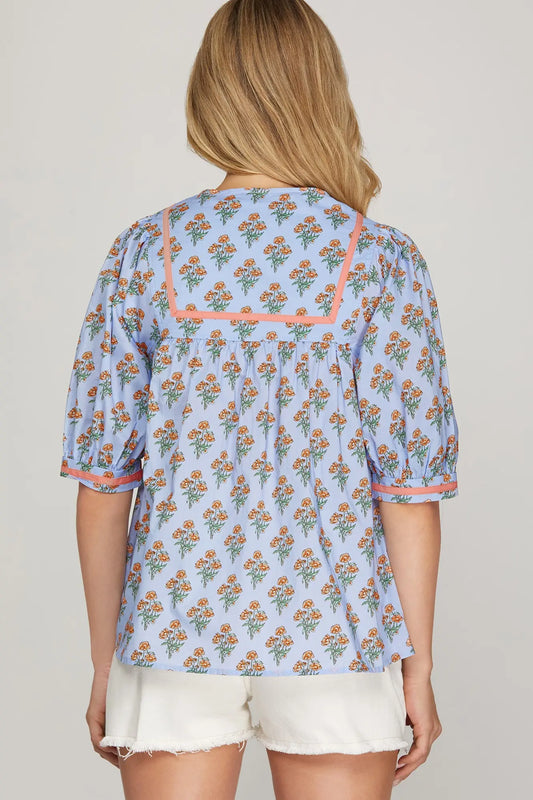 The Garden Gate Floral Top | She + Sky