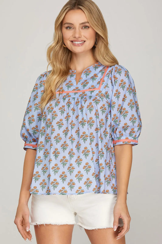 The Garden Gate Floral Top | She + Sky