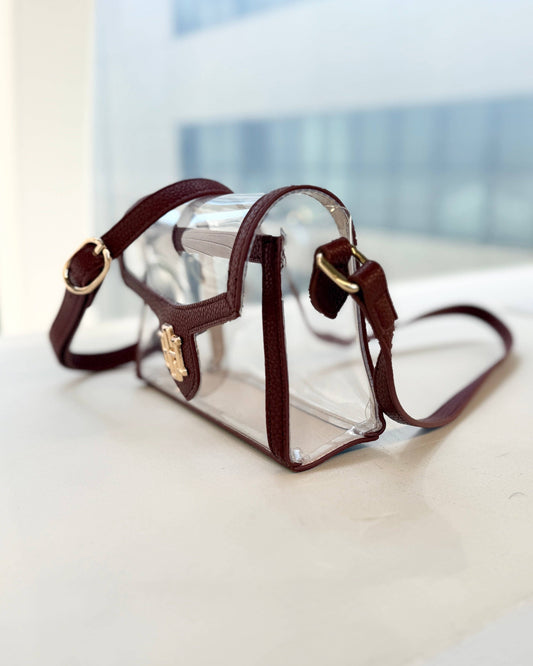 Anna Clear Bag Burgundy