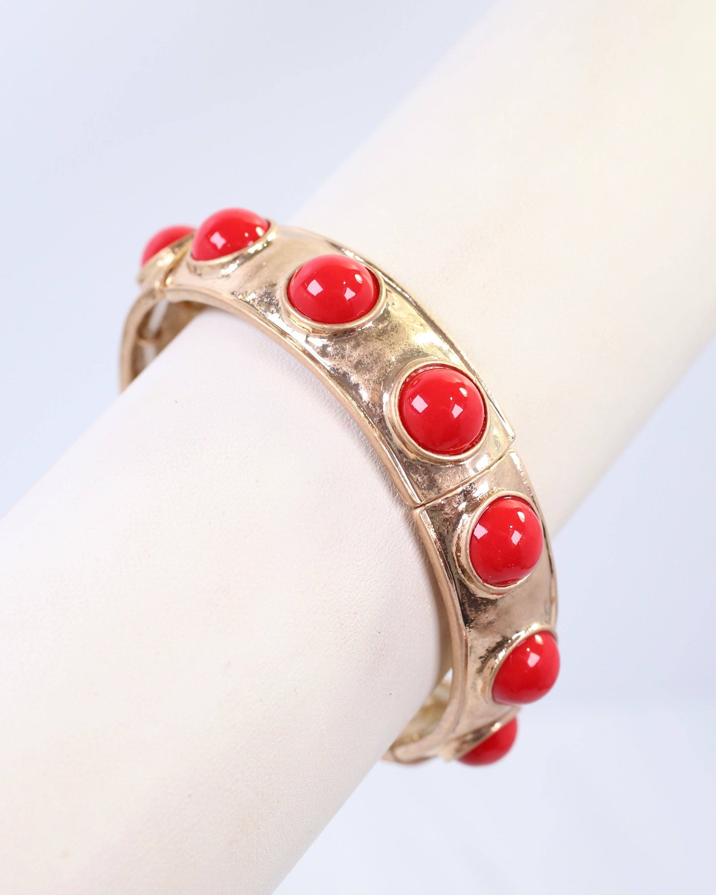 Reagan Stretch Bracelet Red