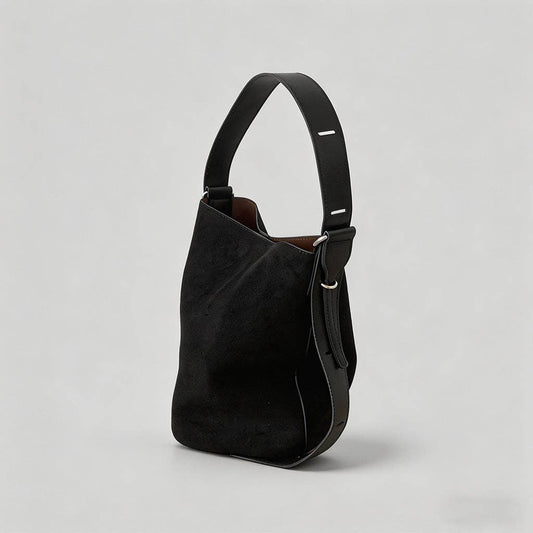 Vintage Suede Bucket Bag