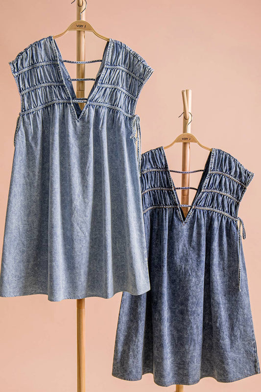 Mandy Chambray Mini Dress | VeryJ