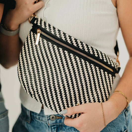 Diagonal Woven Westlyn Bum Bag | 3 Colors