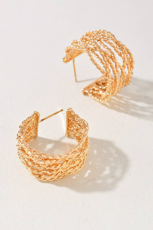 Braided Hoop Earrings