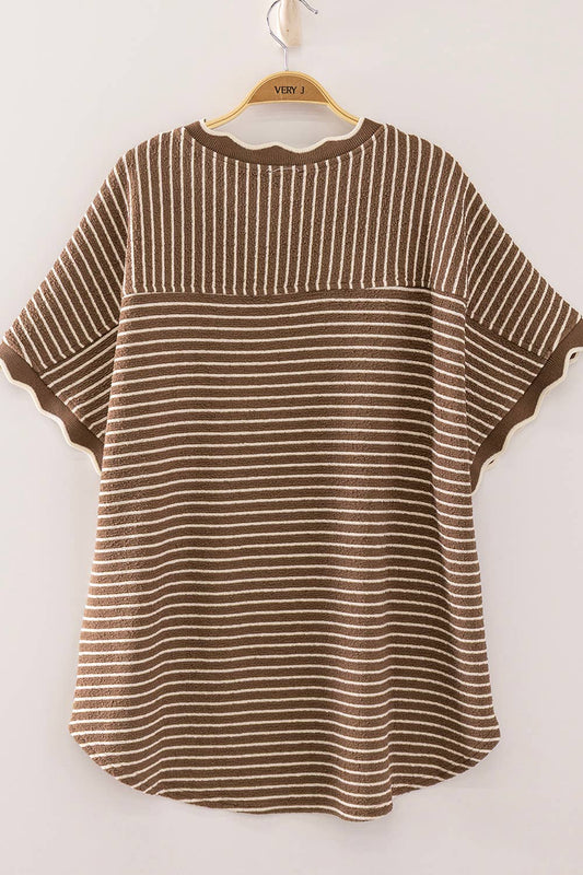 The Scallop Trim Mocha | New In