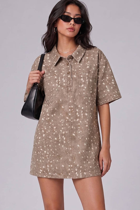Bambi Print Mini Dress | Very J