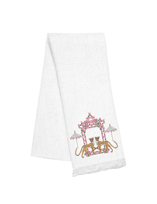 Linen Fringe Towel - Cheetahs