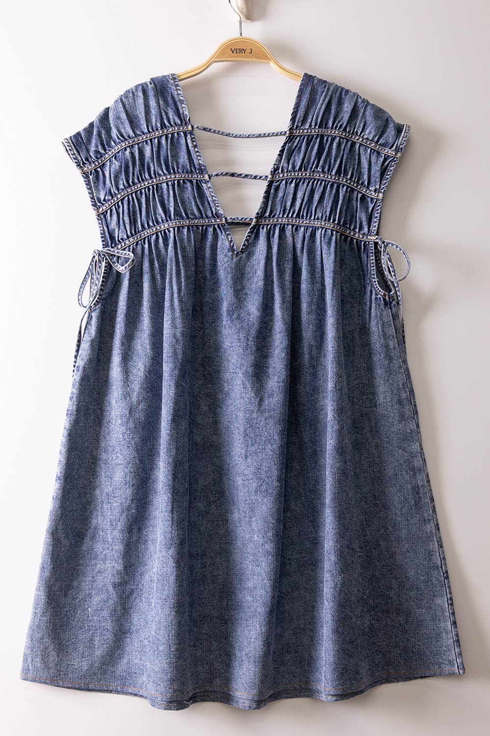 Mandy Chambray Mini Dress | VeryJ