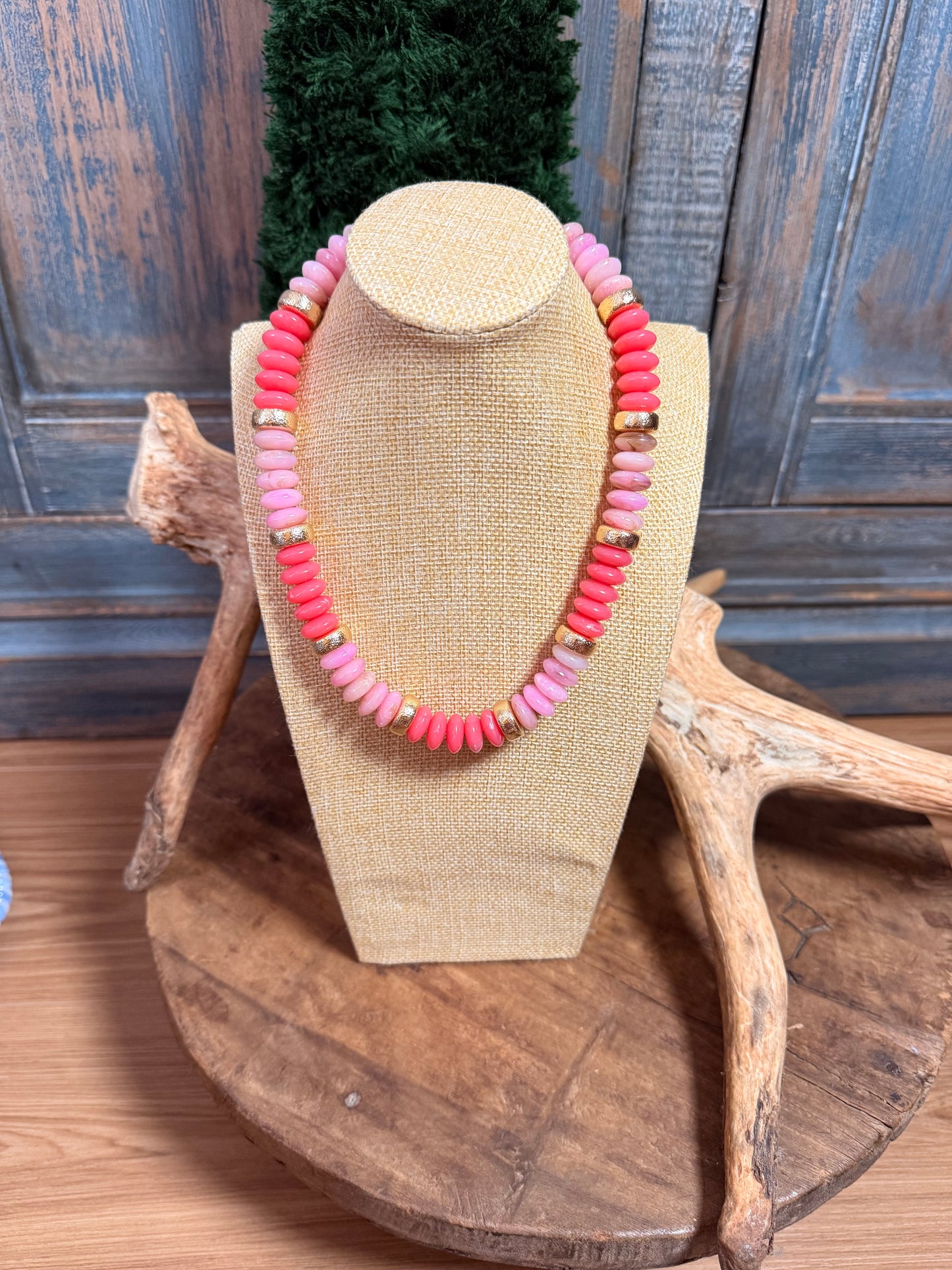 All The Pinks Statement Necklace