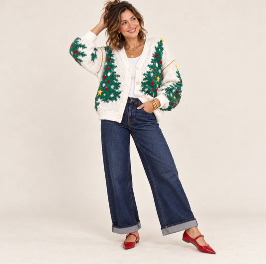 Merry Pine Knit Cardigan | Mello