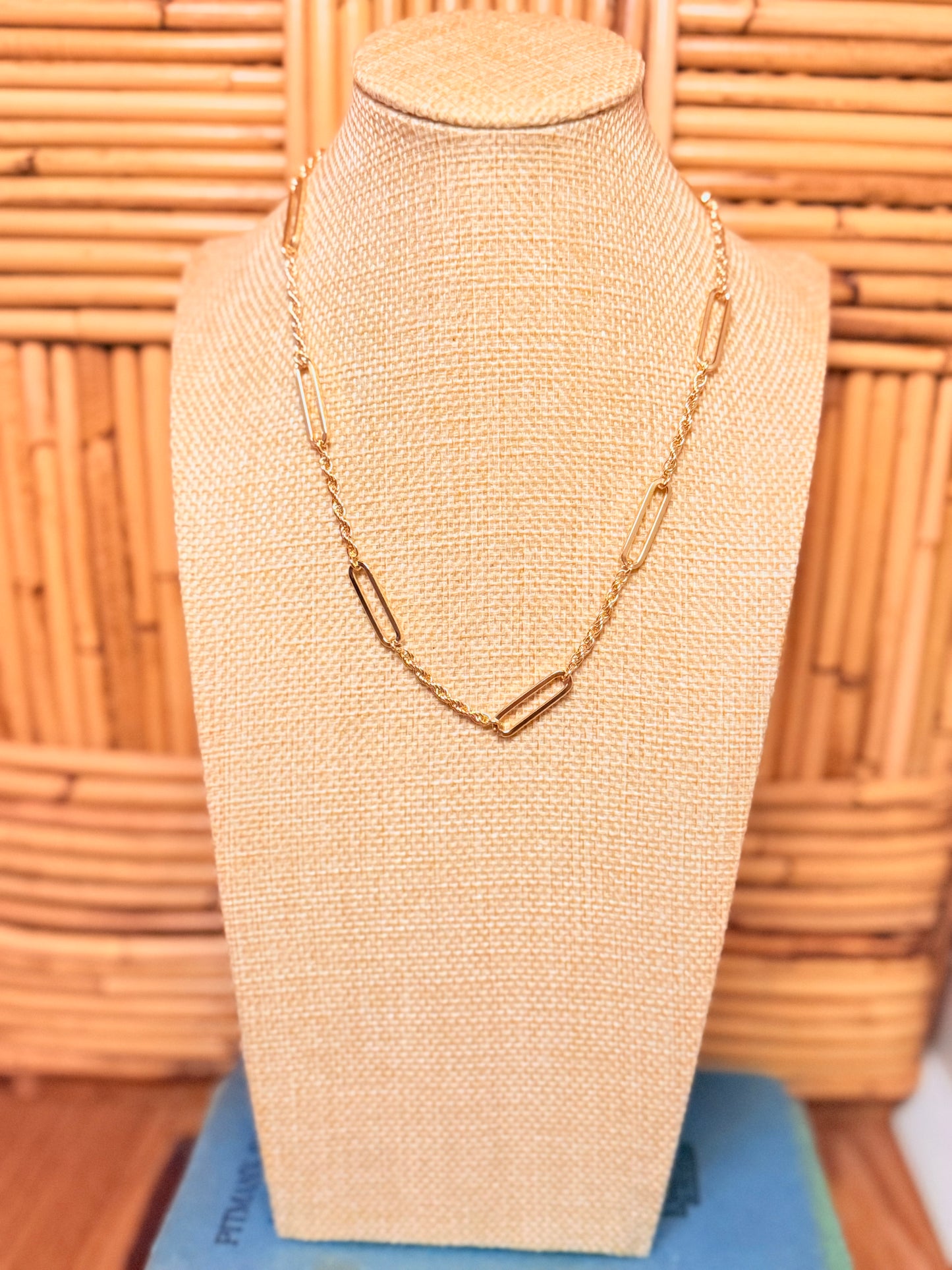 Mix Media Gold Layering Chain