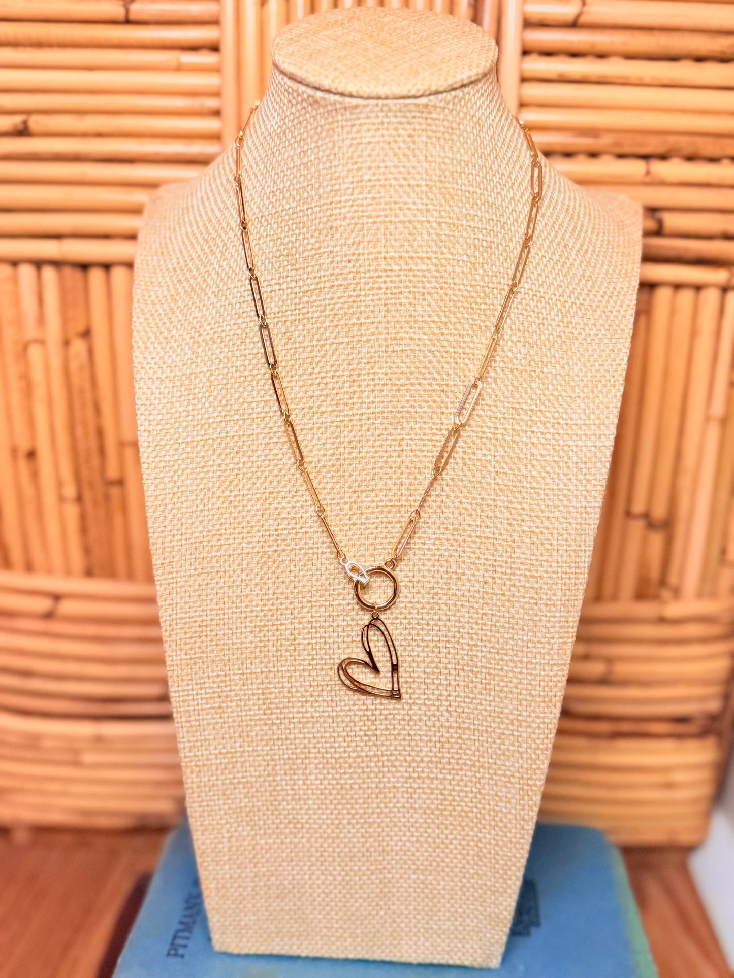 Artsy Heart Drop Necklace