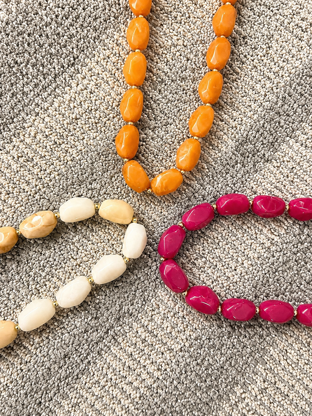 Beaded Statement Necklace | 3 Colors