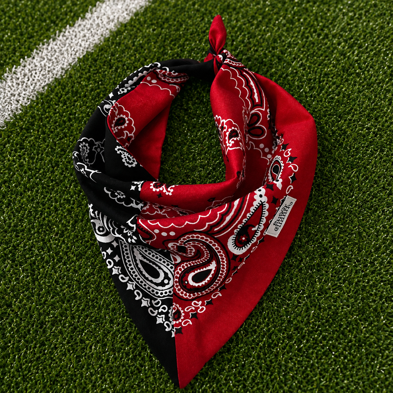 Game Day Bandana | Red & Black