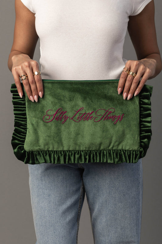 Silly Little Things Ruffle Travel Pouch | Panache