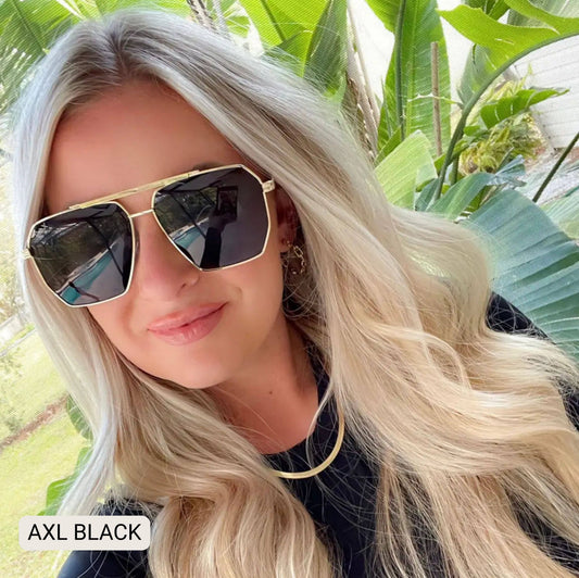 AXL - Unisex Geometric Aviator Polarized Sunglasses