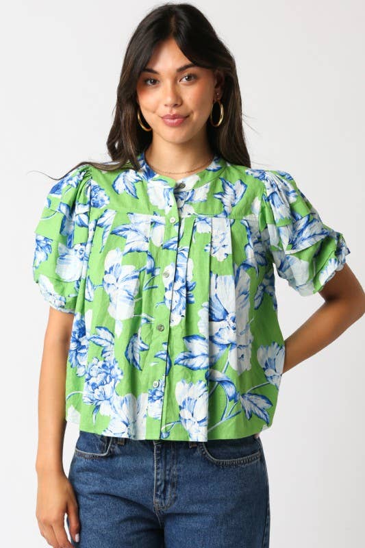 The Whimberly Top | Olivaceous