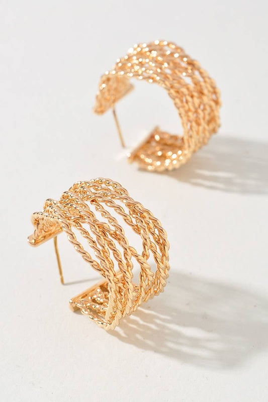 Braided Hoop Earrings