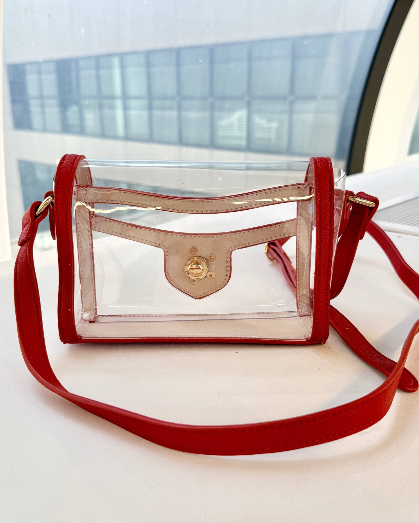 Anna Clear Bag Red