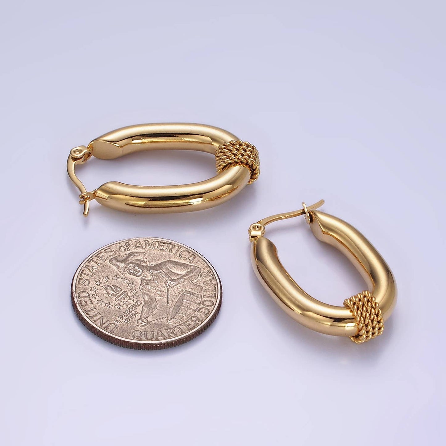 Twist Chubby Oblong Earrings