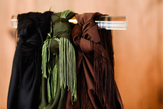 Tatum James Solid Fringe Scarf