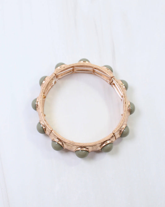 Reagan Stretch Bracelet Grey