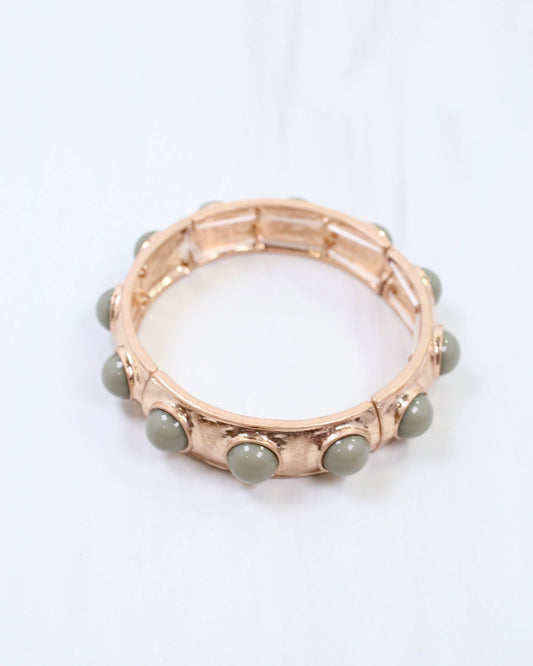 Reagan Stretch Bracelet Grey