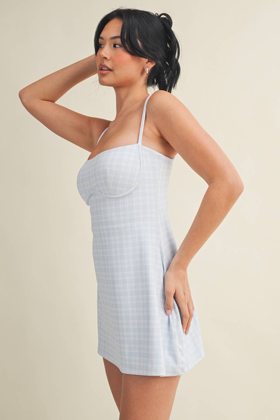 The Plaid Print Sweetheart Dress | Kimberly C