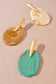Resin Oval Statement Stud Earrings