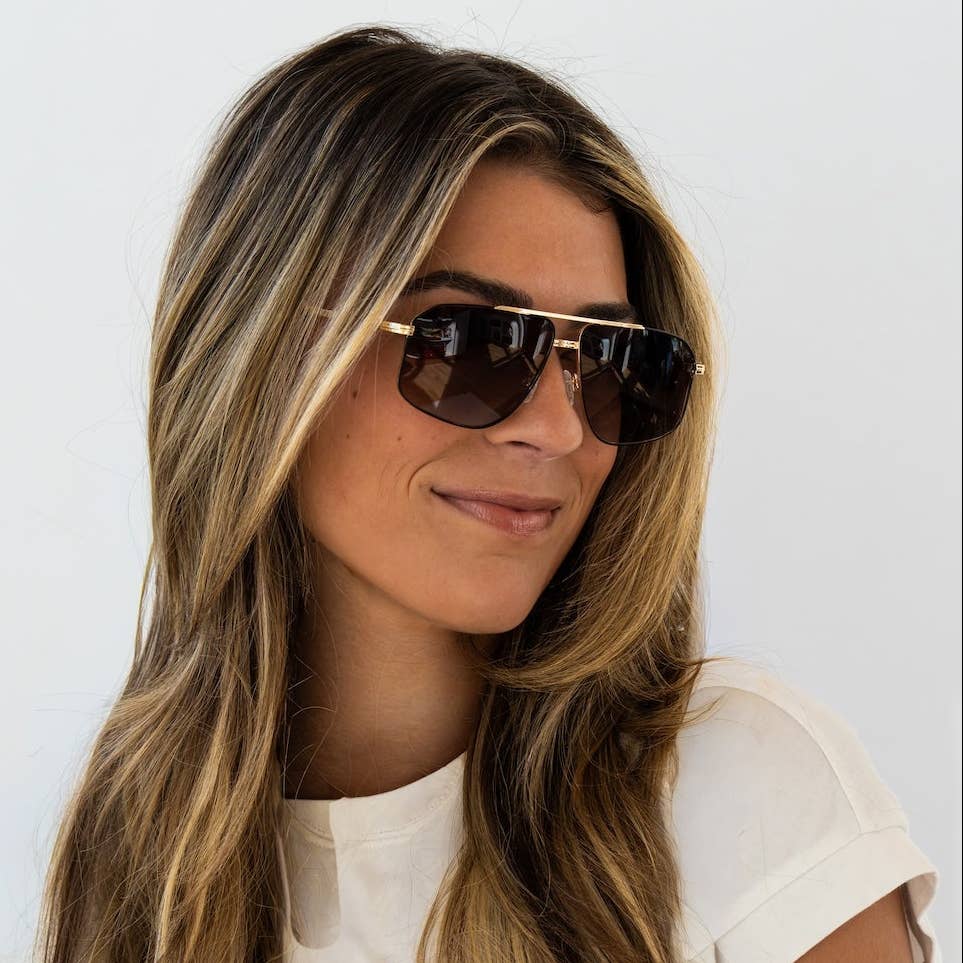 SOL AMBER FADE Polarized Fashion Navigator Sunglasses