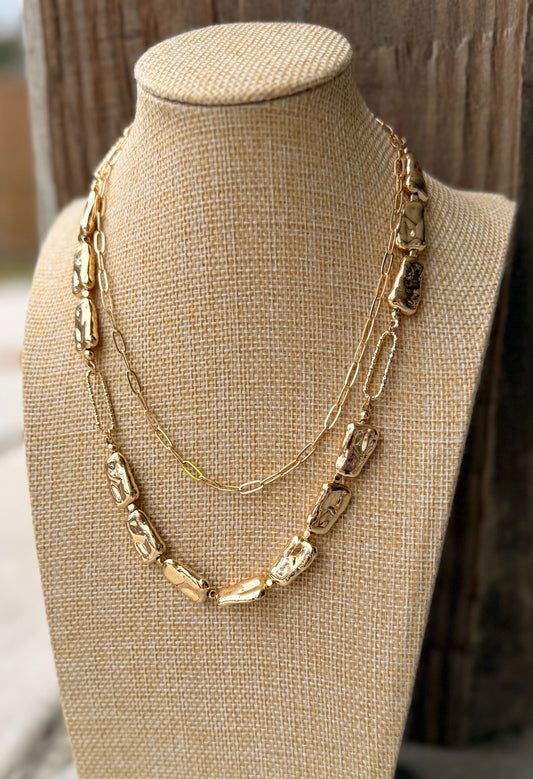 The Gilded Layers Necklace