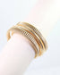 Diana Ribbed Cuff Bracelet Gold