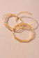 Geo Gold Bangle Set