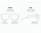 EVANS MIDNIGHT FADE Polarized Square Classic Sunglasses
