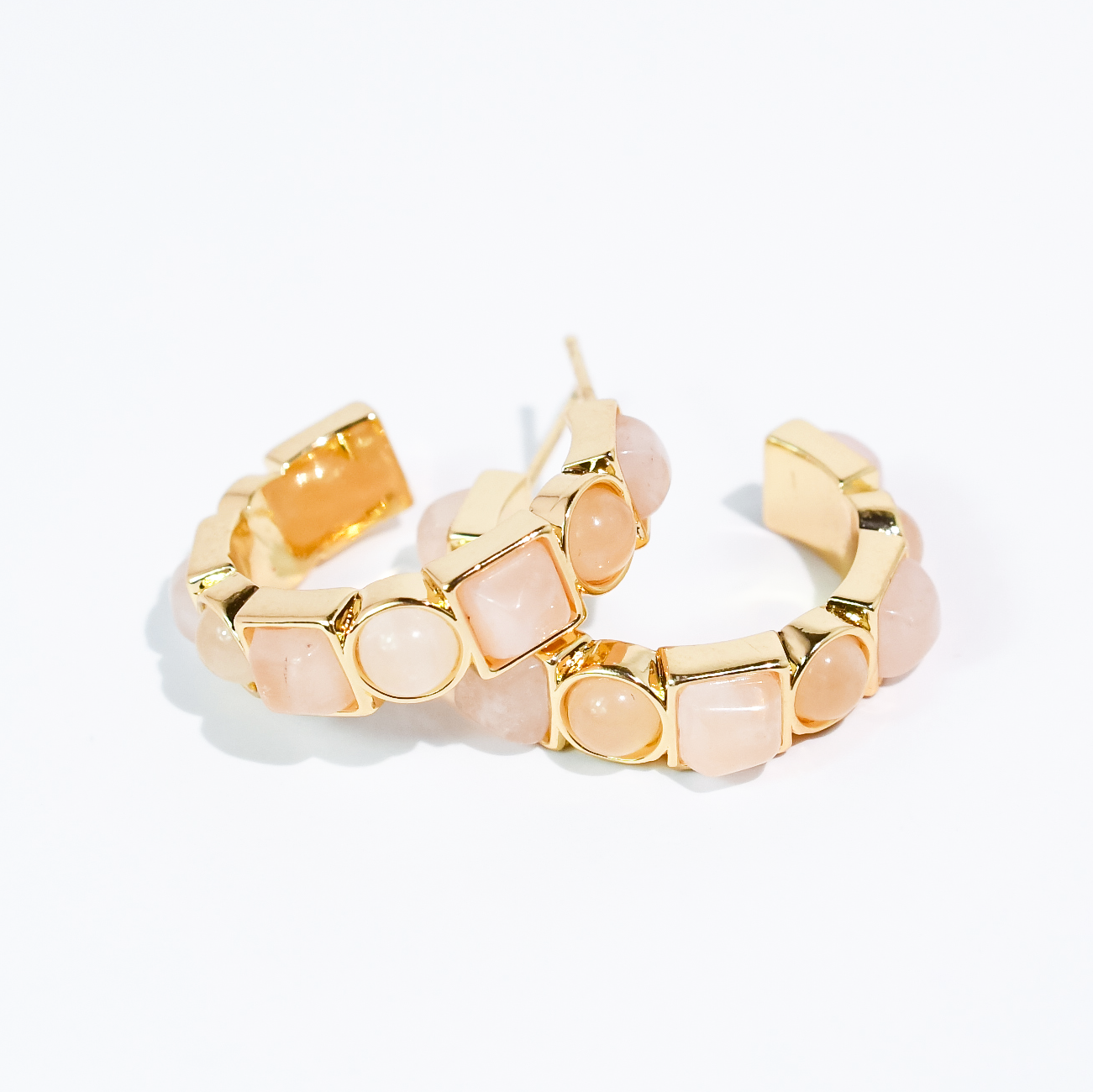 Peach Luxe Hoop | Treasure Jewels