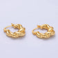 24K Gold Filled Twisted Minimalist Hoops