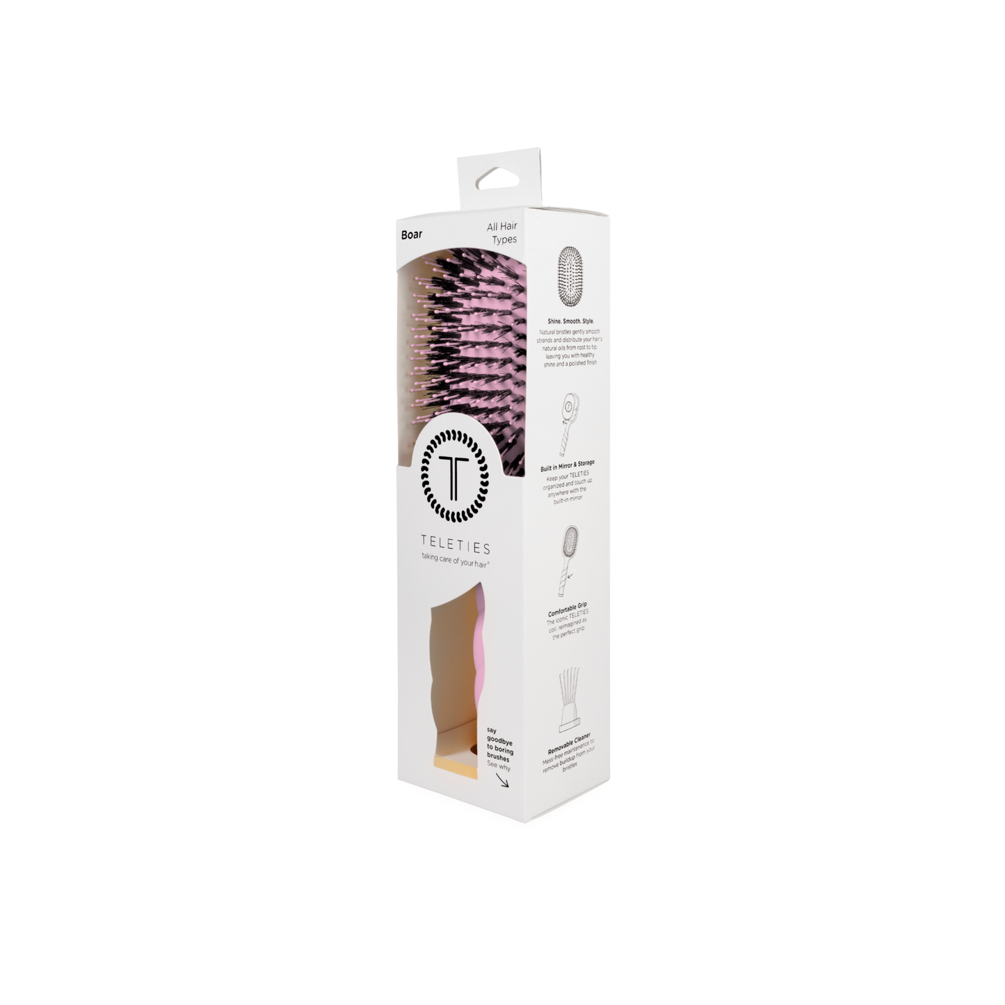 Boar Brush | Bubblegum Pink