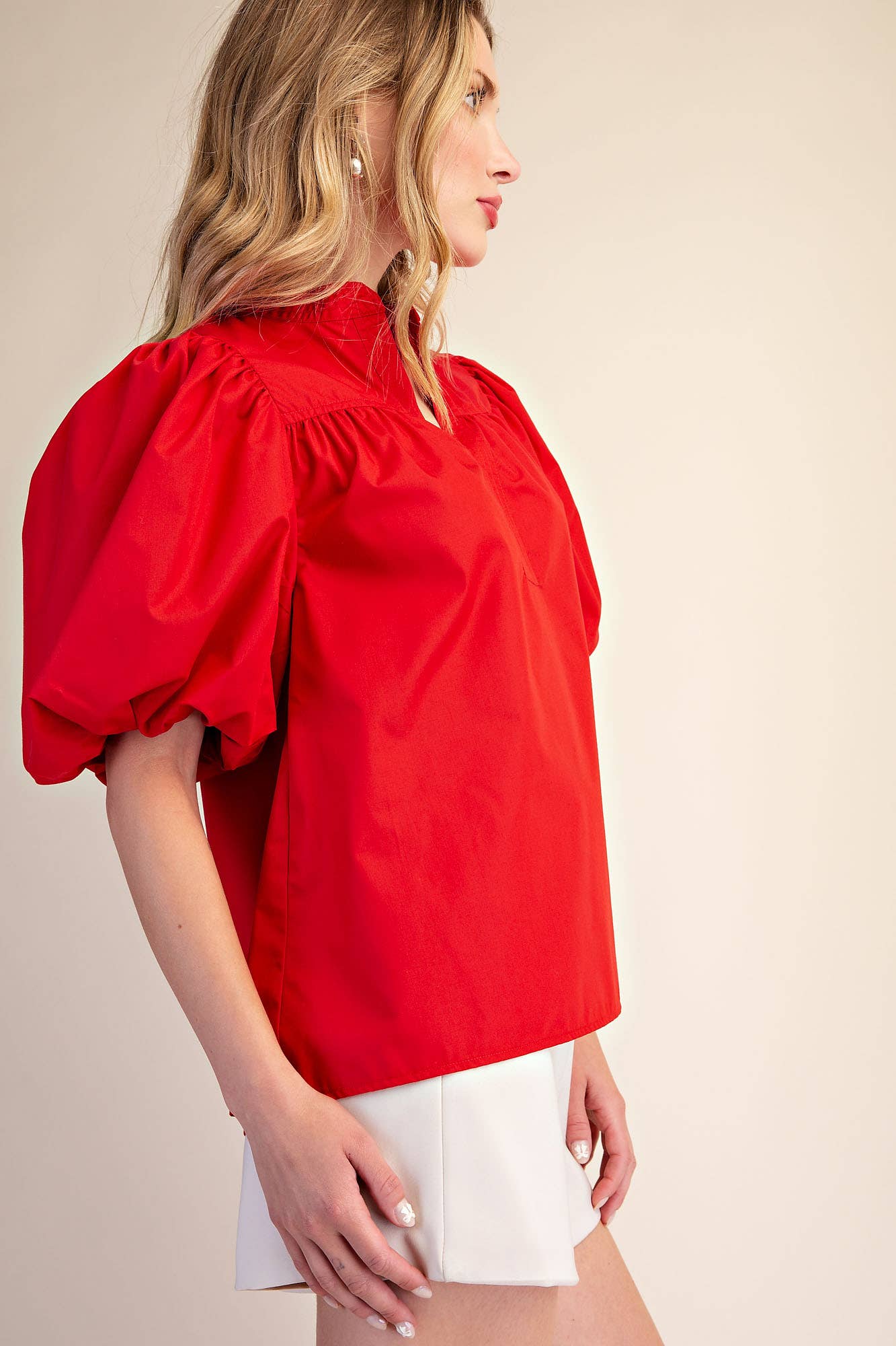 The Red Classic Bubble Top | Glam