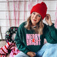 Merry & Bright Block Crewneck