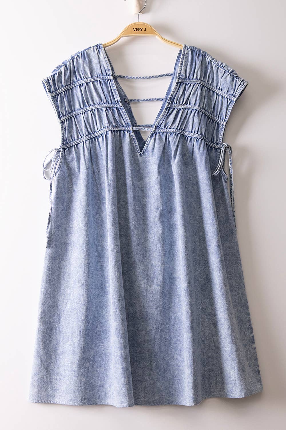 Mandy Chambray Mini Dress | VeryJ