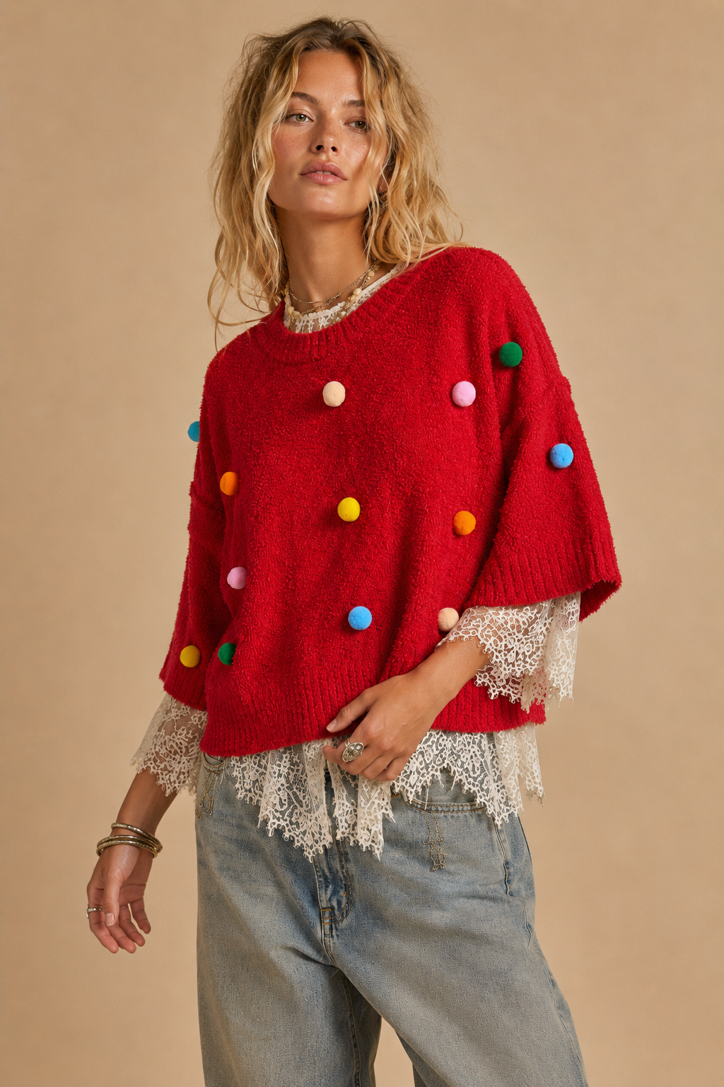 Confetti Pop Plush Sweater | J.nna