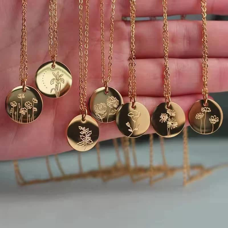 Birth Flower Necklace
