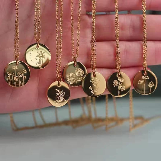 Birth Flower Necklace